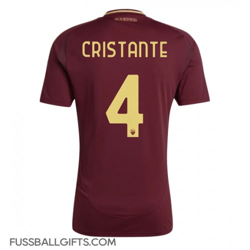 AS Roma Bryan Cristante #4 Fußballbekleidung Heimtrikot 2024-25 Kurzarm